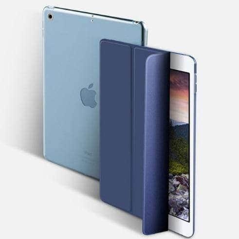 CaseBuddy Casebuddy Blue iPad Mini 5 2019 Luxury Smart Magnetic Design Cover Folding Stand Auto Sleep