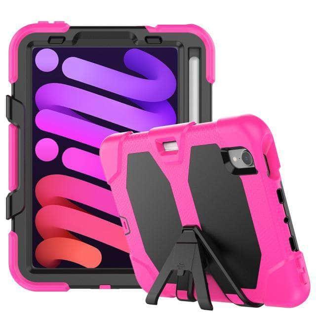 CaseBuddy Australia Casebuddy RoseRed iPad Mini 6 Shockproof Anti-fall Protective Rugged Case