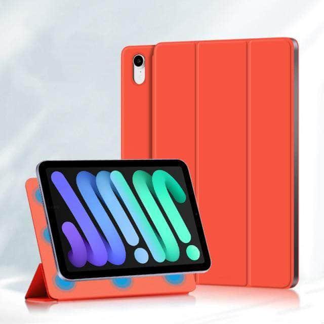 CaseBuddy Australia Casebuddy orange magnetic / For 2021 iPad mini 6 iPad Mini 6 Ultra Thin Magnetic Smart Cover