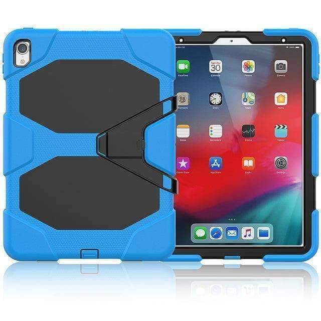 CaseBuddy Casebuddy iPad Pro 11" (2018) A1980 Military Heavy Duty Silicone PC Rugged Stand Case