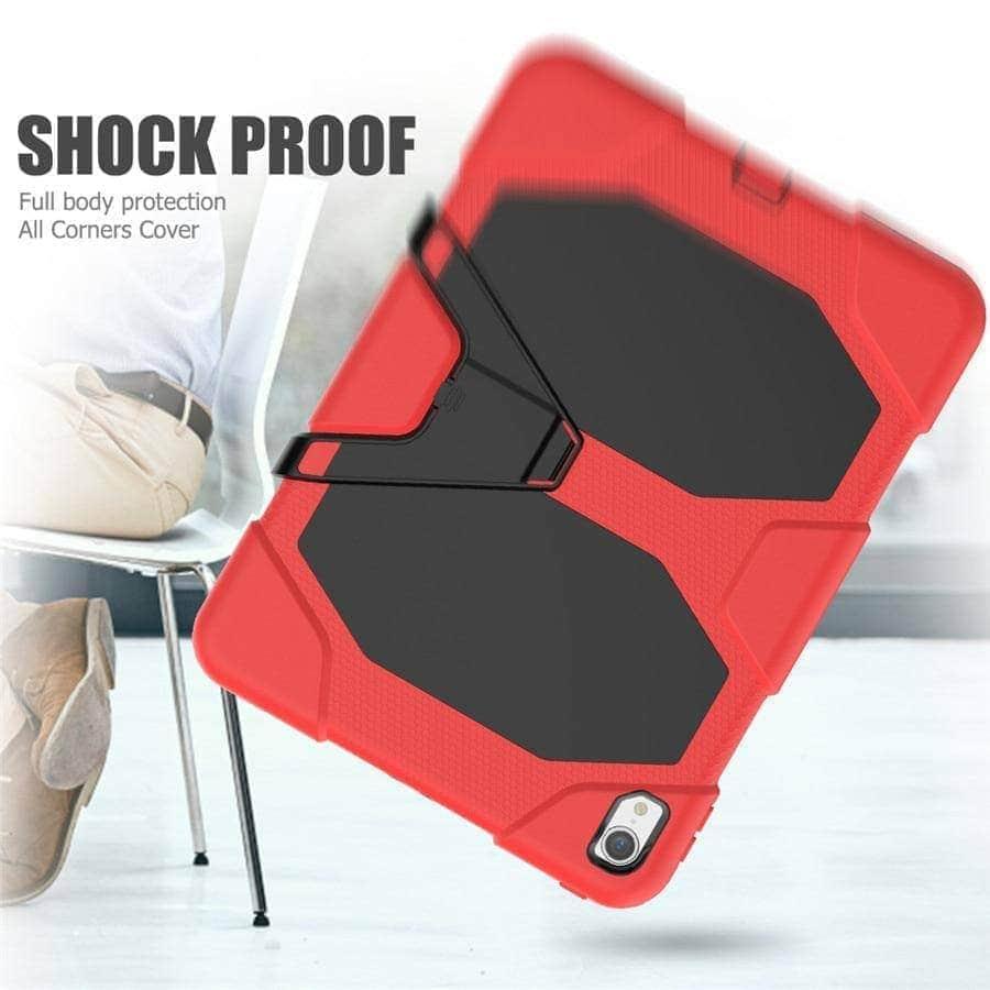 CaseBuddy Casebuddy iPad Pro 11" (2018) A1980 Military Heavy Duty Silicone PC Rugged Stand Case