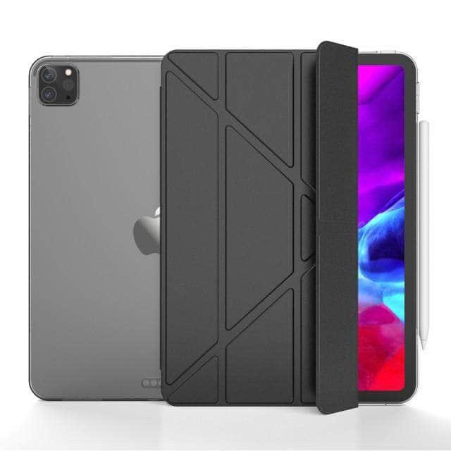 CaseBuddy Australia Casebuddy black / For Pro 11 2020 iPad Pro 11 (2020) Multi-Fold Leather Smart Cover