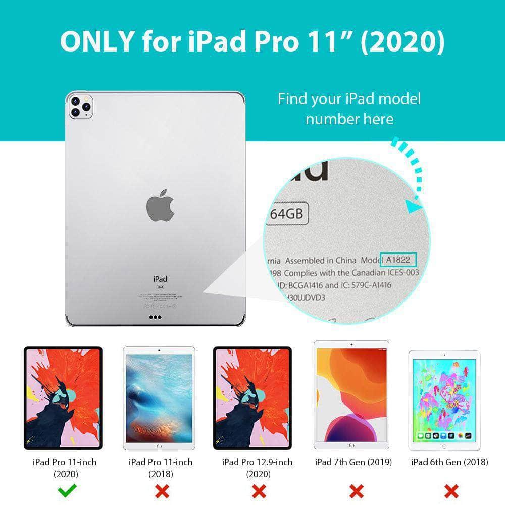 ESR iPad Pro 11 2020 Pencil Holder Smooth Back Smart Case - CaseBuddy