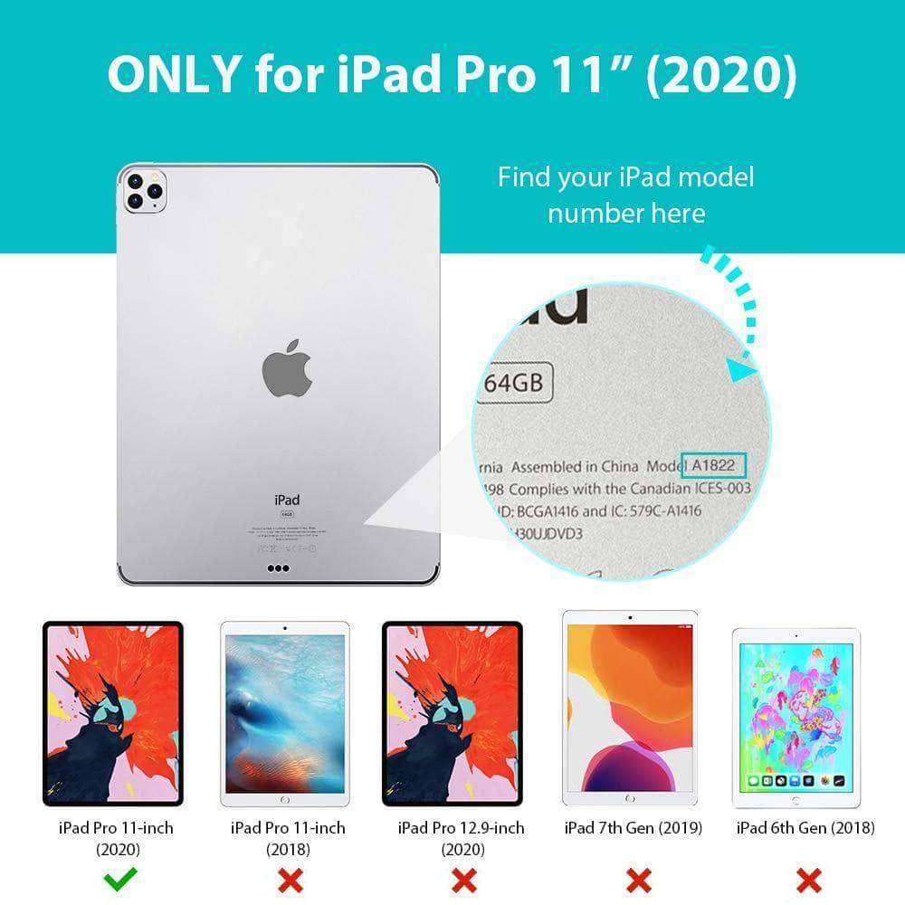 ESR iPad Pro 11 2020 Pencil Holder Smooth Back Smart Case - CaseBuddy
