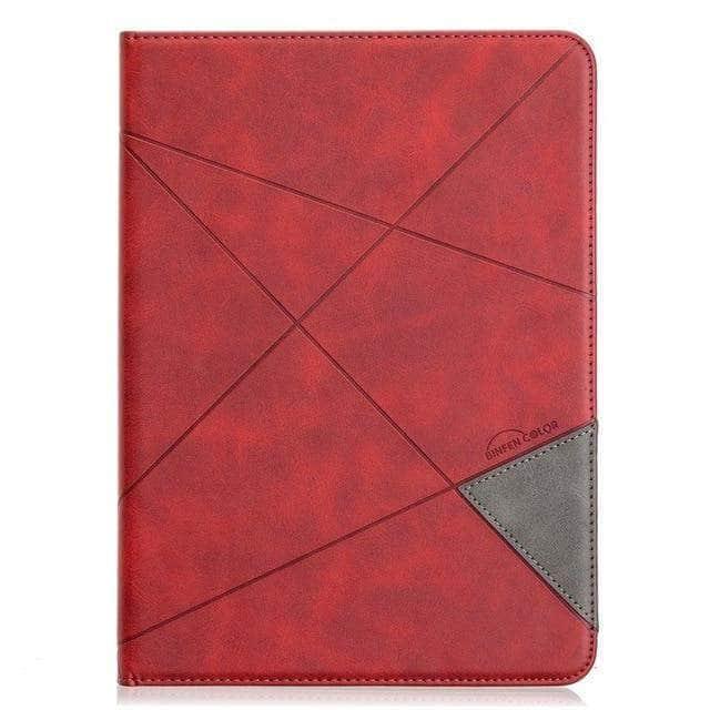 CaseBuddy Australia Casebuddy Red iPad Pro 11 2020 Smart PU leather Card Stand Case
