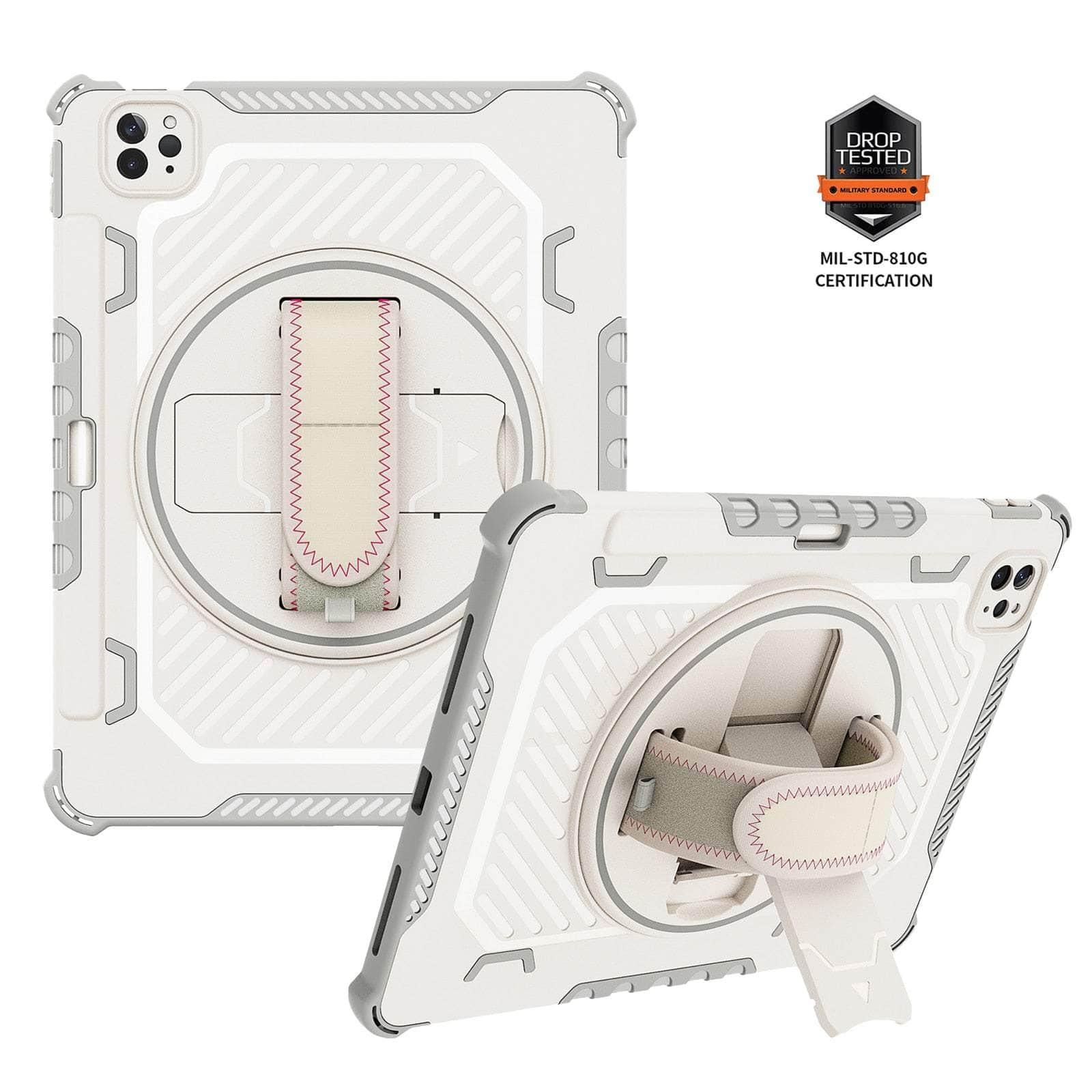 Casebuddy gray / iPad Pro 11 2022 iPad Pro 11 2022 Full-Body Rugged Kickstand Cover