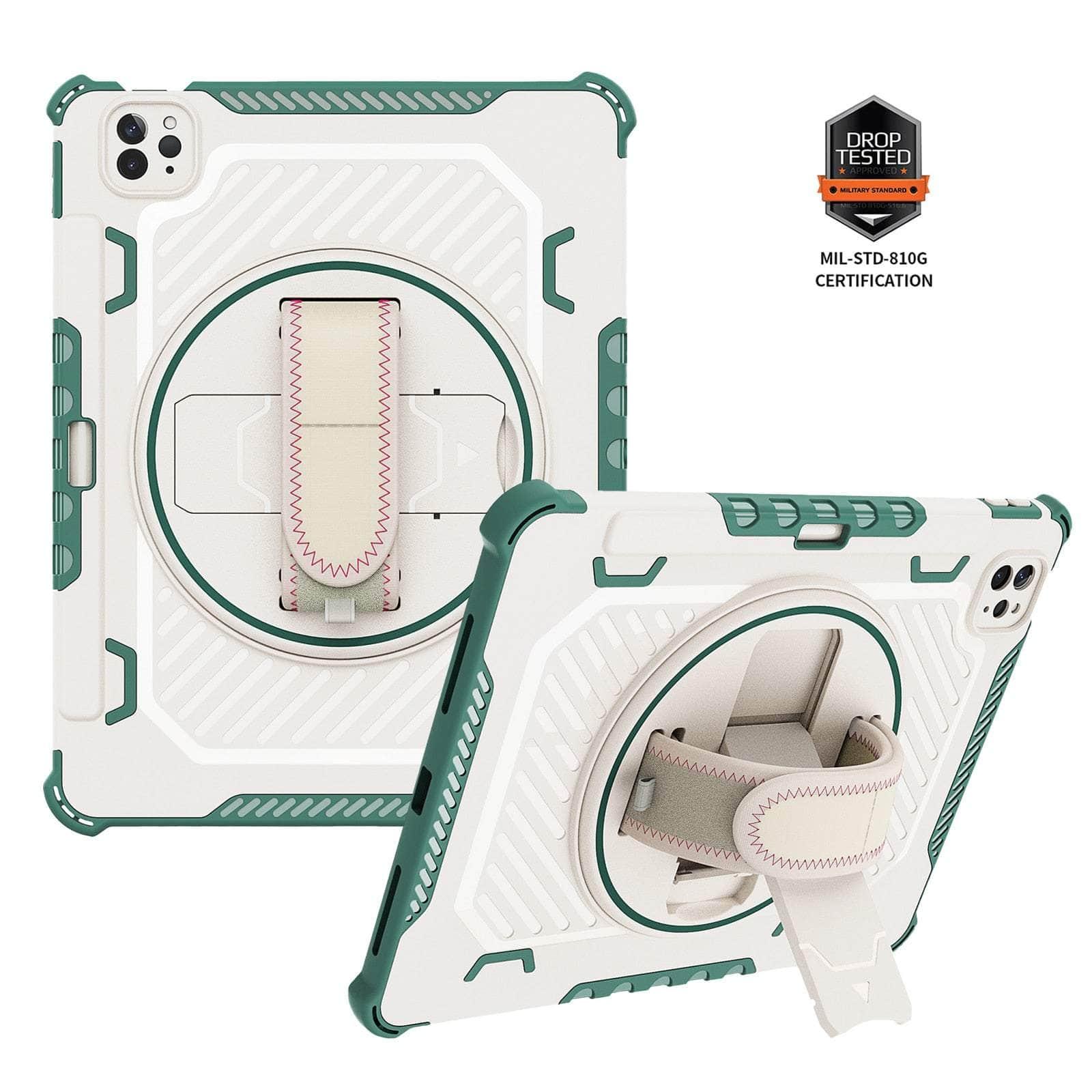 Casebuddy dark green / iPad Pro 11 2022 iPad Pro 11 2022 Full-Body Rugged Kickstand Cover