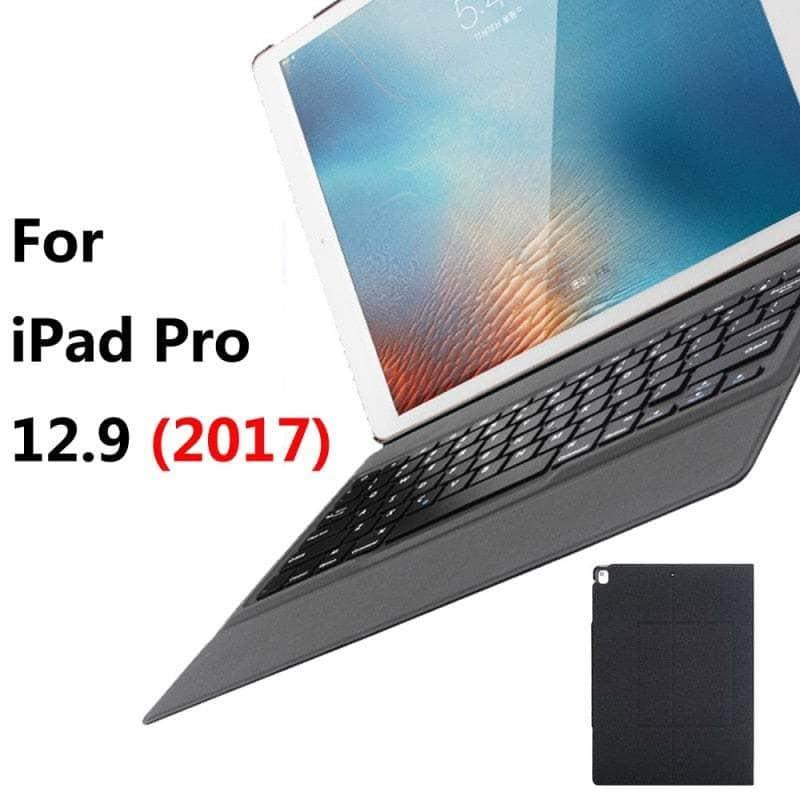 Casebuddy For iPad 12.9 (2017) iPad Pro 12.9 2017 Ultra Slim Bluetooth Keyboard Leather Shell