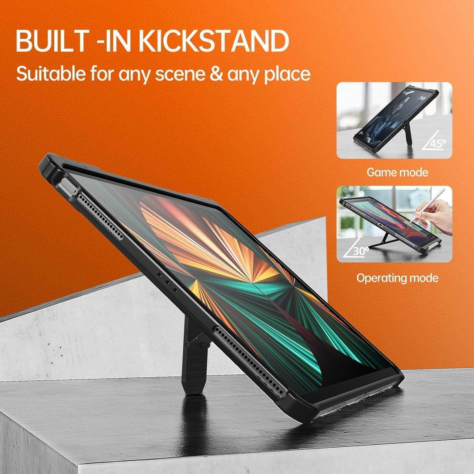 CaseBuddy Australia Casebuddy iPad Pro 12.9 2021 Kickstand Shockproof Bumper Case