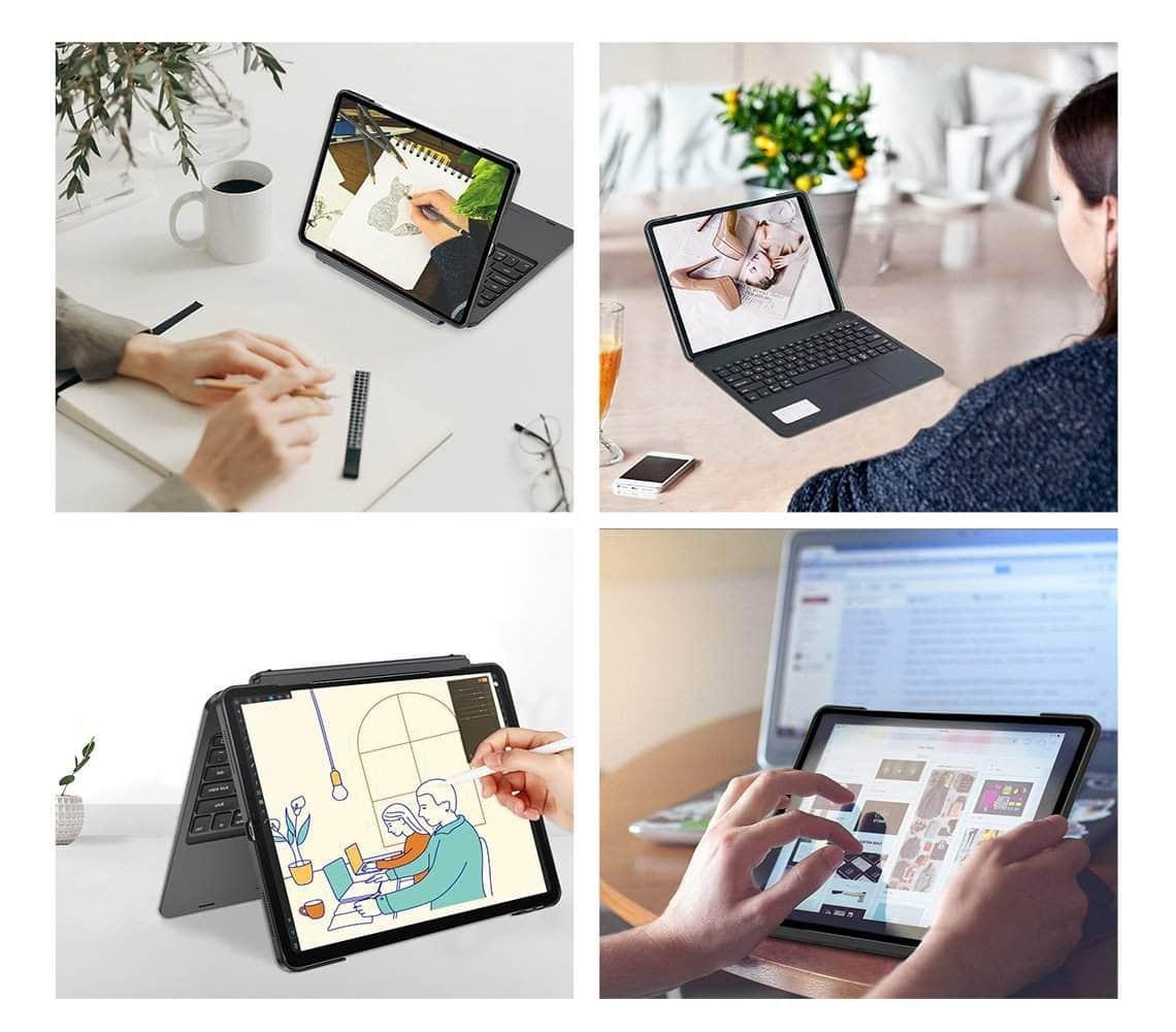 CaseBuddy Australia Casebuddy Gray / English Keyboard iPad Pro 12.9 2021Magic Backlight Trackpad Keyboard Case