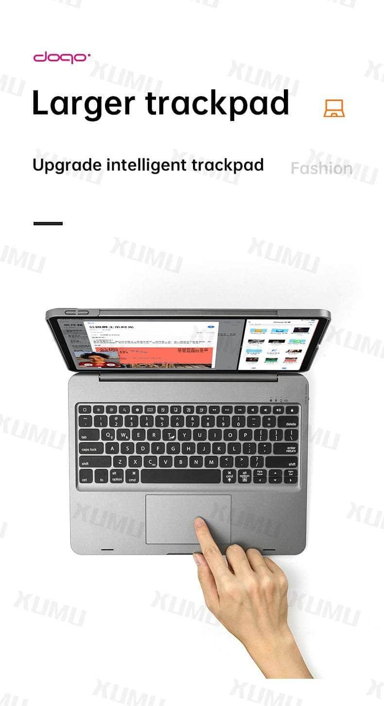 CaseBuddy Australia Casebuddy Gray / English Keyboard iPad Pro 12.9 2021Magic Backlight Trackpad Keyboard Case