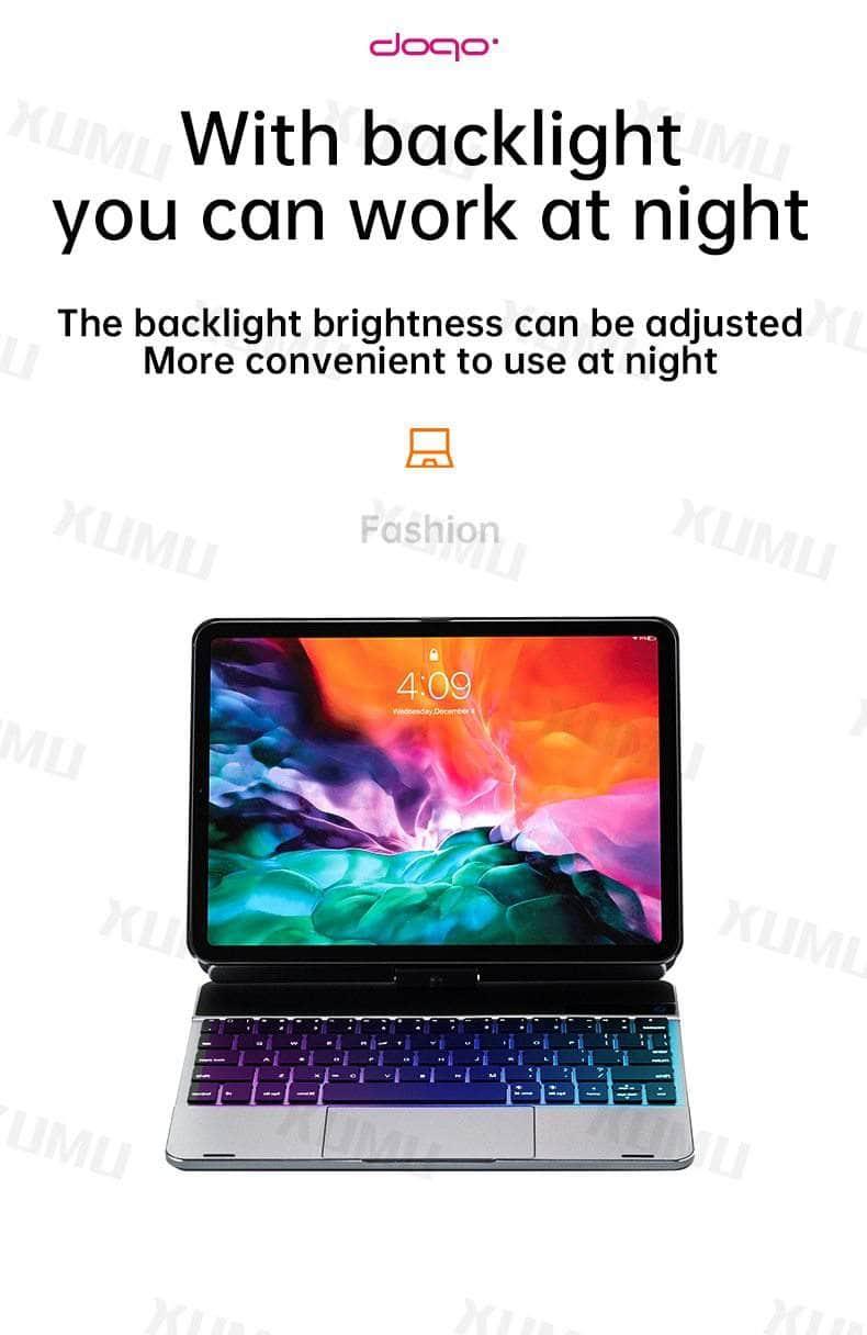CaseBuddy Australia Casebuddy Gray / English Keyboard iPad Pro 12.9 2021Magic Backlight Trackpad Keyboard Case