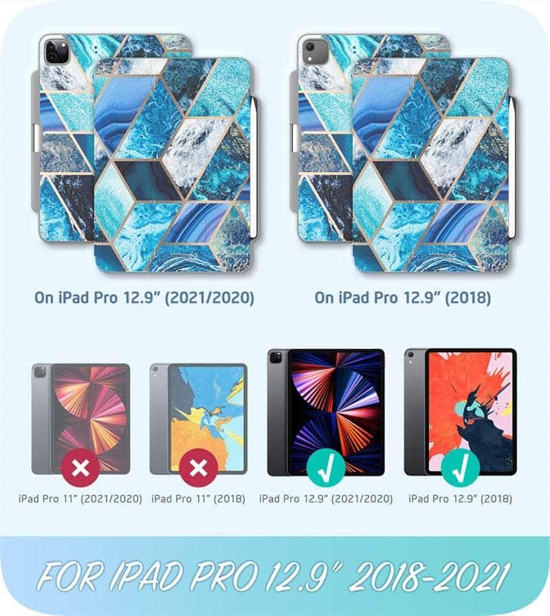 Casebuddy iPad Pro 12.9 2022 i-Blason Cosmo Full-Body Trifold Stand