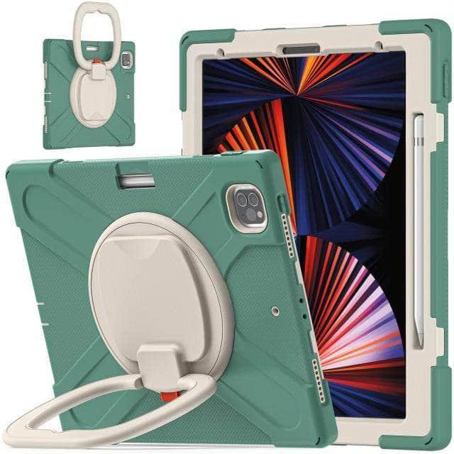 CaseBuddy Australia Casebuddy Emerald Green / For iPadPro12.9 2021 iPad Pro 12.9 Shockproof Armor Heavy Protective Rugged Case