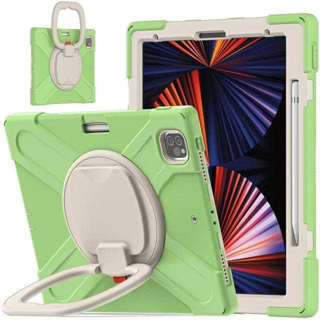 CaseBuddy Australia Casebuddy Matcha Green / For iPadPro12.9 2021 iPad Pro 12.9 Shockproof Armor Heavy Protective Rugged Case