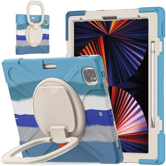 CaseBuddy Australia Casebuddy Colourful Blue / For iPadPro12.9 2021 iPad Pro 12.9 Shockproof Armor Heavy Protective Rugged Case