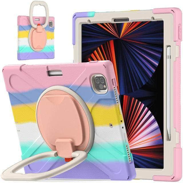 CaseBuddy Australia Casebuddy Colourful Pink / For iPadPro12.9 2021 iPad Pro 12.9 Shockproof Armor Heavy Protective Rugged Case