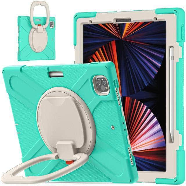CaseBuddy Australia Casebuddy Mint Green / For iPadPro12.9 2021 iPad Pro 12.9 Shockproof Armor Heavy Protective Rugged Case