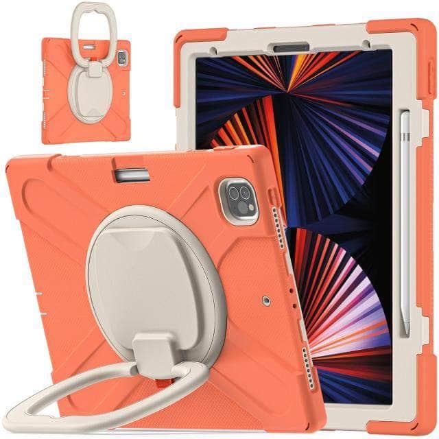 CaseBuddy Australia Casebuddy Orange / For iPadPro12.9 2021 iPad Pro 12.9 Shockproof Armor Heavy Protective Rugged Case