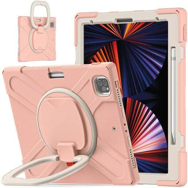 CaseBuddy Australia Casebuddy RoseGold / For iPadPro12.9 2021 iPad Pro 12.9 Shockproof Armor Heavy Protective Rugged Case