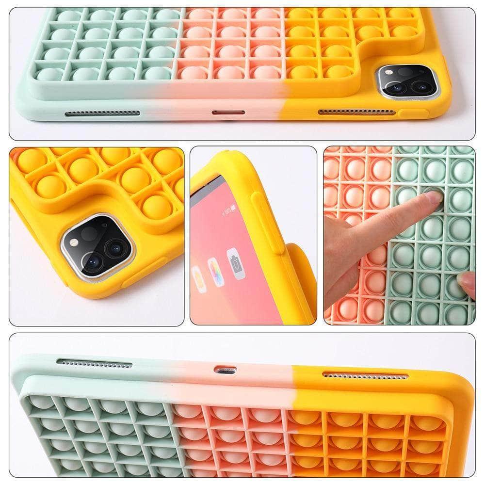 CaseBuddy Australia Casebuddy iPad Push It Bubble Soft Silicone Stress Relief Case