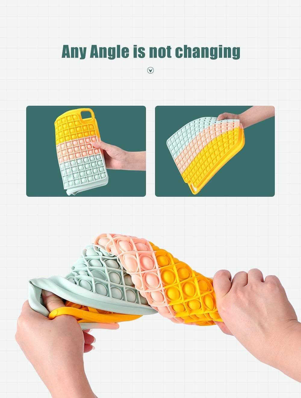 CaseBuddy Australia Casebuddy iPad Push It Bubble Soft Silicone Stress Relief Case