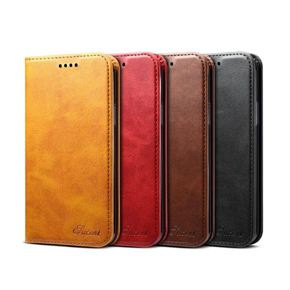 iPhone 11 Pro Max PU Leather Flip Stand Wallet Shockproof Case - CaseBuddy