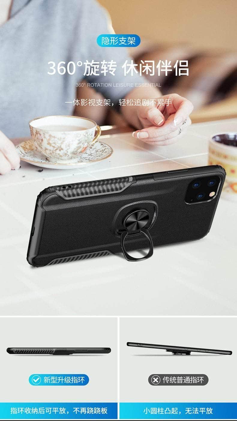iPhone 11 Pro Max Stand Magnet Armor Protective Back Cover - CaseBuddy