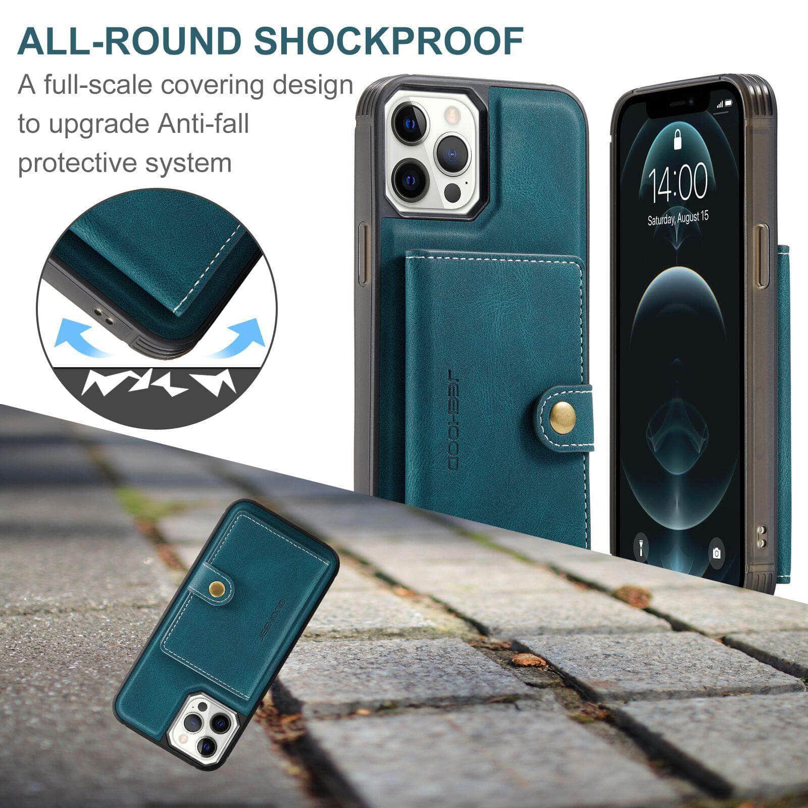 CaseBuddy Australia Casebuddy iPhone 13 & 13 Pro Back Leather Card Holder Case