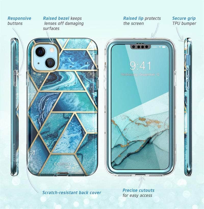 CaseBuddy Australia Casebuddy iPhone 13 I-BLASON Cosmo Glitter Marble Bumper