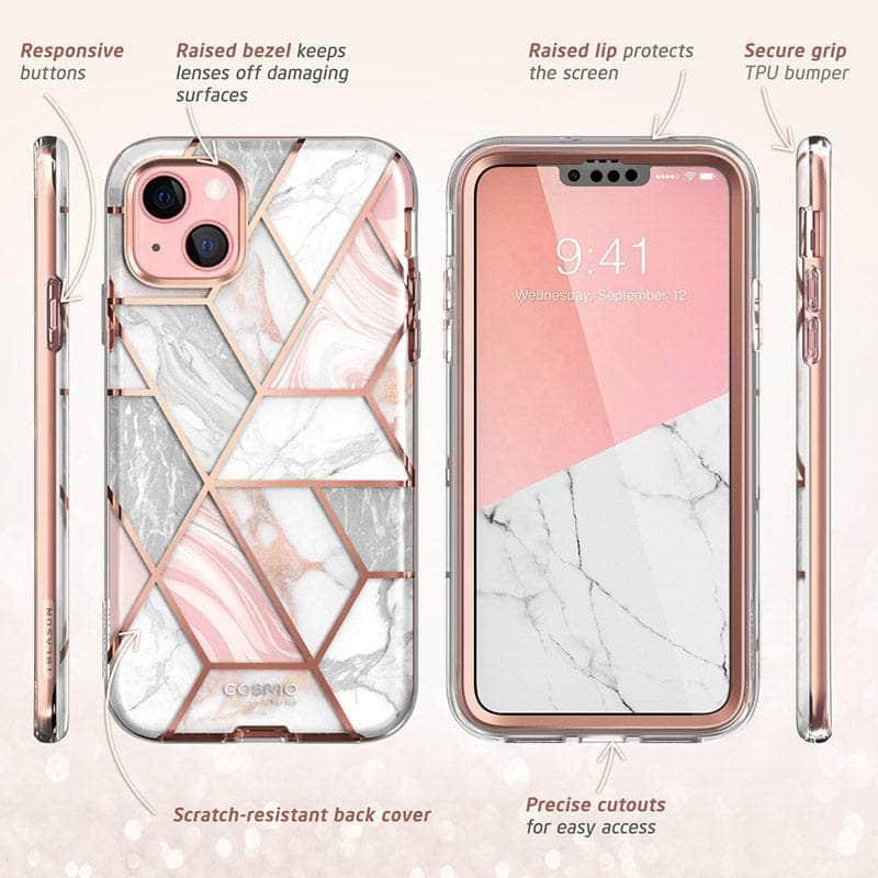 CaseBuddy Australia Casebuddy iPhone 13 I-BLASON Cosmo Glitter Marble Bumper