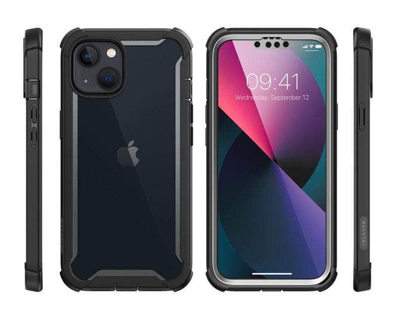 CaseBuddy Australia Casebuddy iPhone 13 Mini I-BLASON Ares Dual Layer Rugged Clear Bumper