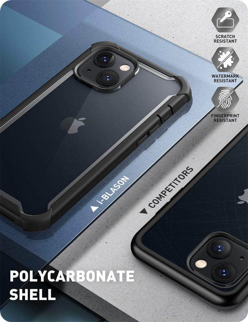 CaseBuddy Australia Casebuddy iPhone 13 Mini I-BLASON Ares Dual Layer Rugged Clear Bumper