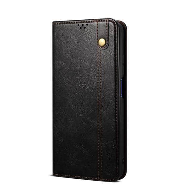 CaseBuddy Australia Casebuddy For Iphone 13 Mini / black iPhone 13 Mini Stand Card Pocket Leather Soft Case