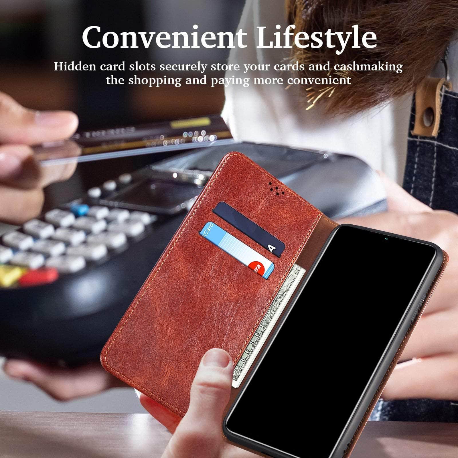 CaseBuddy Australia Casebuddy iPhone 13 Mini Stand Card Pocket Leather Soft Case