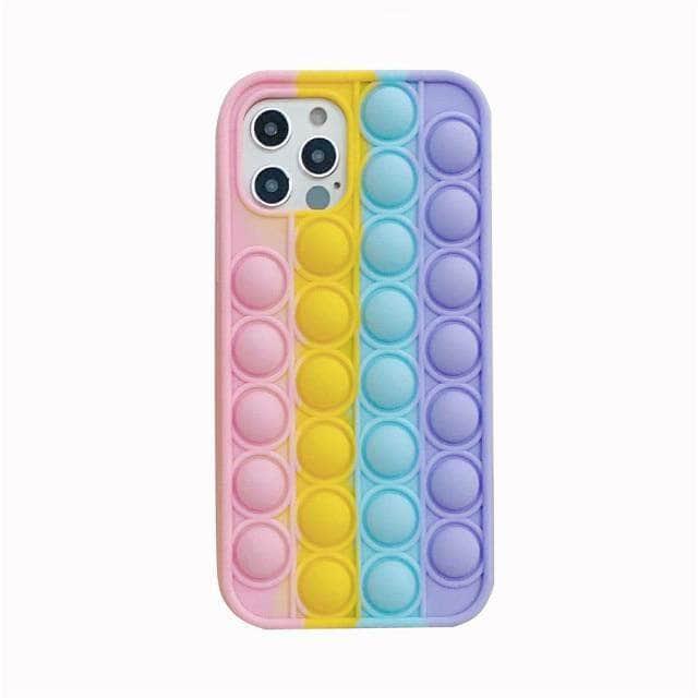 CaseBuddy Australia Casebuddy for iPhone 13 Mini / Pink iPhone 13 Mini Stress Reliever Fidget Push Bubble Case
