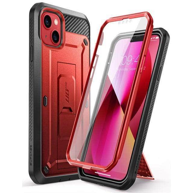 CaseBuddy Australia Casebuddy PC + TPU / Red iPhone 13 Mini SUPCASE UB Pro Full-Body Rugged Holster