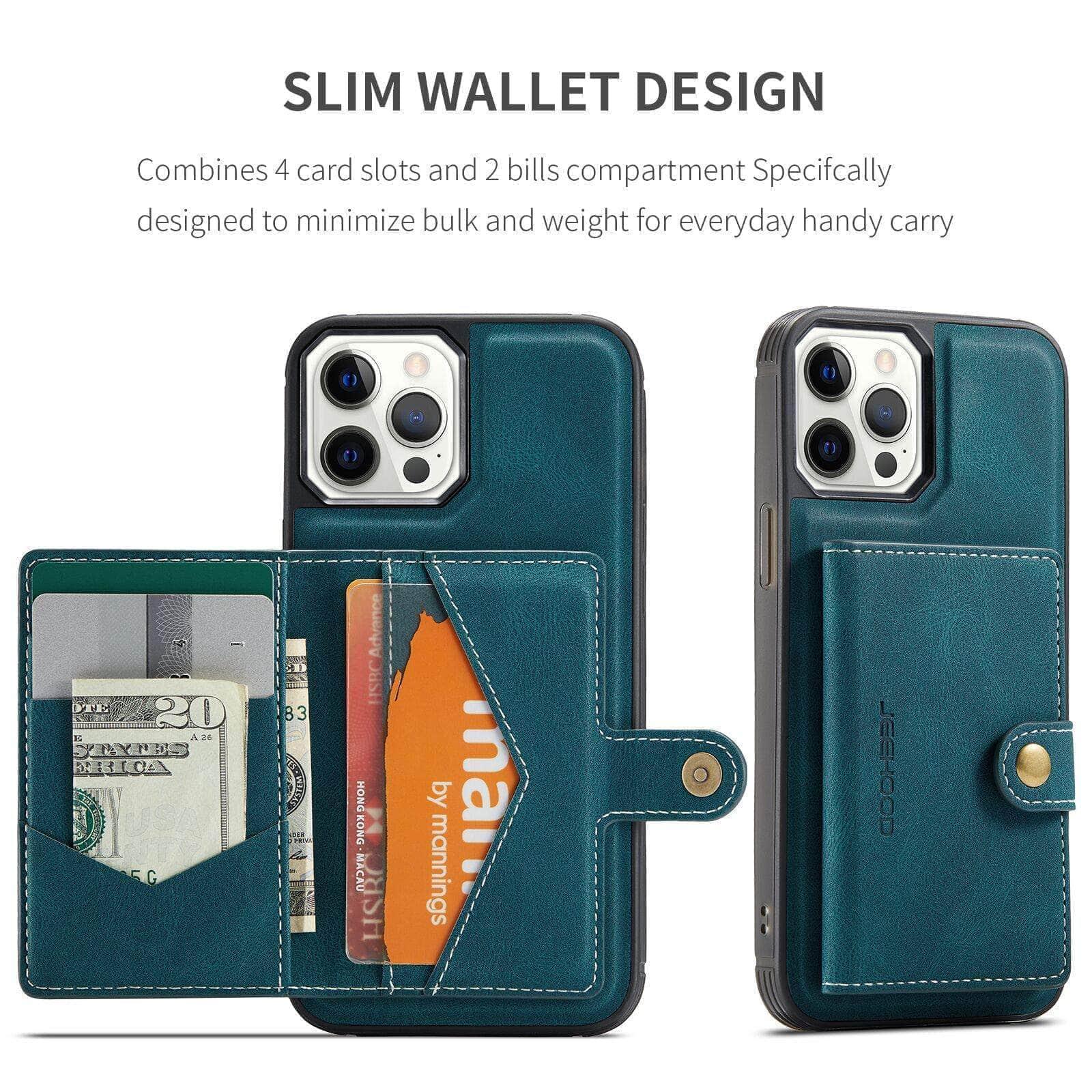 CaseBuddy Australia Casebuddy iPhone 13 Pro Max Back Leather Card Holder Case