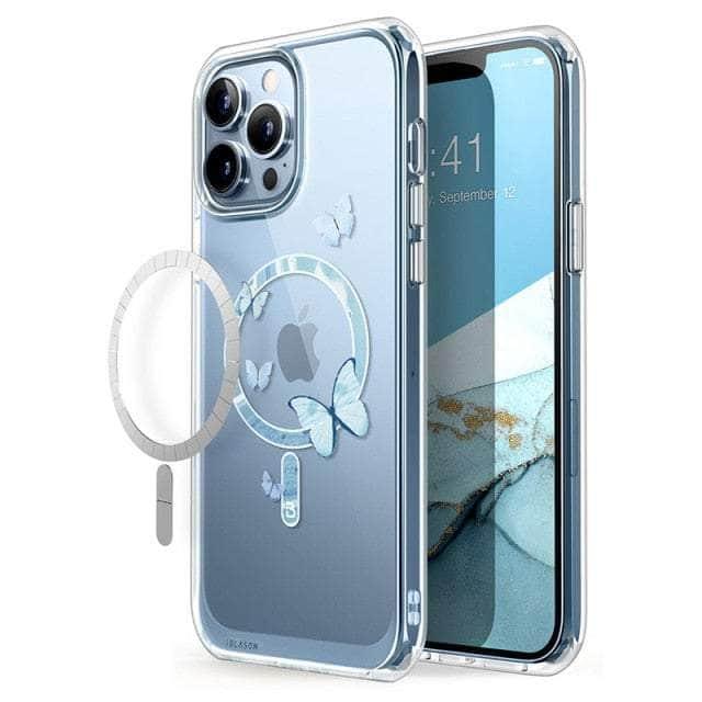 CaseBuddy Australia Casebuddy PC + TPU / Clear iPhone 13 Pro Max I-BLASON Halo Slim Clear MagSafe Case