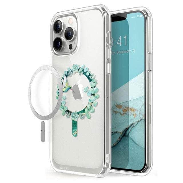 CaseBuddy Australia Casebuddy PC + TPU / Clear iPhone 13 Pro Max I-BLASON Halo Slim Clear MagSafe Case