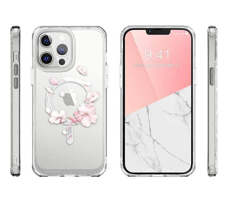 CaseBuddy Australia Casebuddy PC + TPU / Clear iPhone 13 Pro Max I-BLASON Halo Slim Clear MagSafe Case