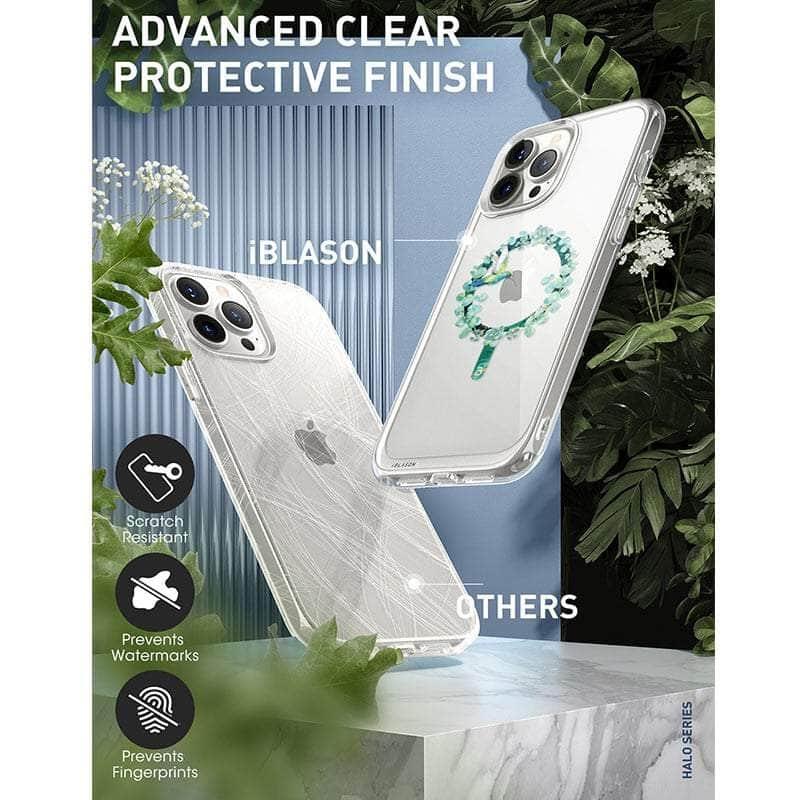 CaseBuddy Australia Casebuddy PC + TPU / Clear iPhone 13 Pro Max I-BLASON Halo Slim Clear MagSafe Case