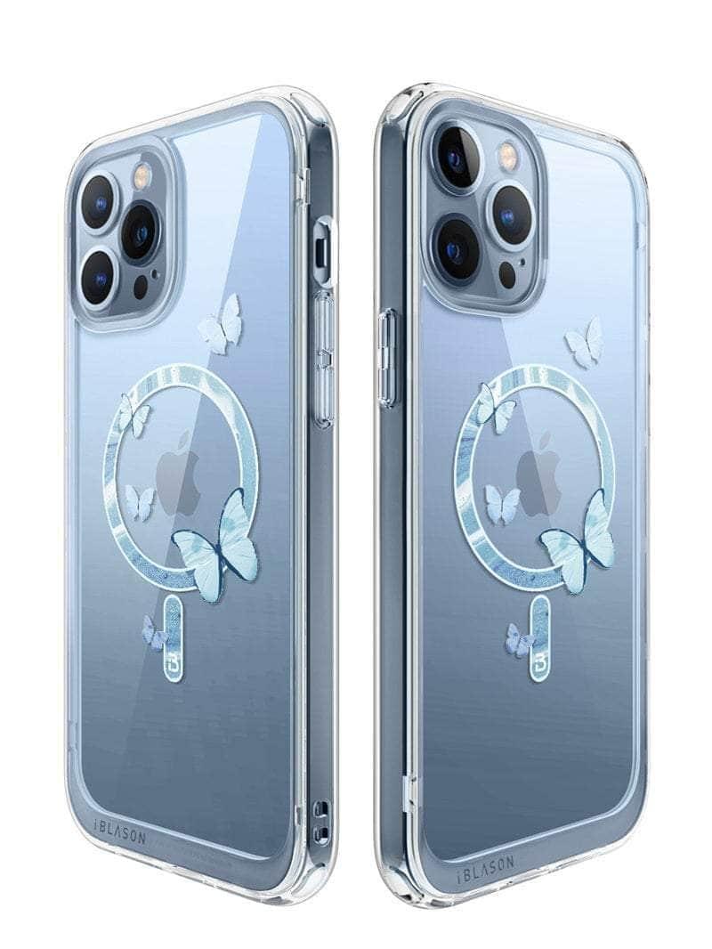 CaseBuddy Australia Casebuddy PC + TPU / Clear iPhone 13 Pro Max I-BLASON Halo Slim Clear MagSafe Case