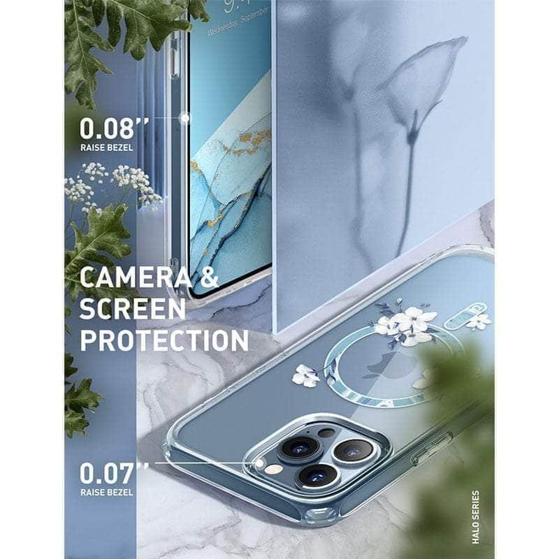 CaseBuddy Australia Casebuddy PC + TPU / Clear iPhone 13 Pro Max I-BLASON Halo Slim Clear MagSafe Case