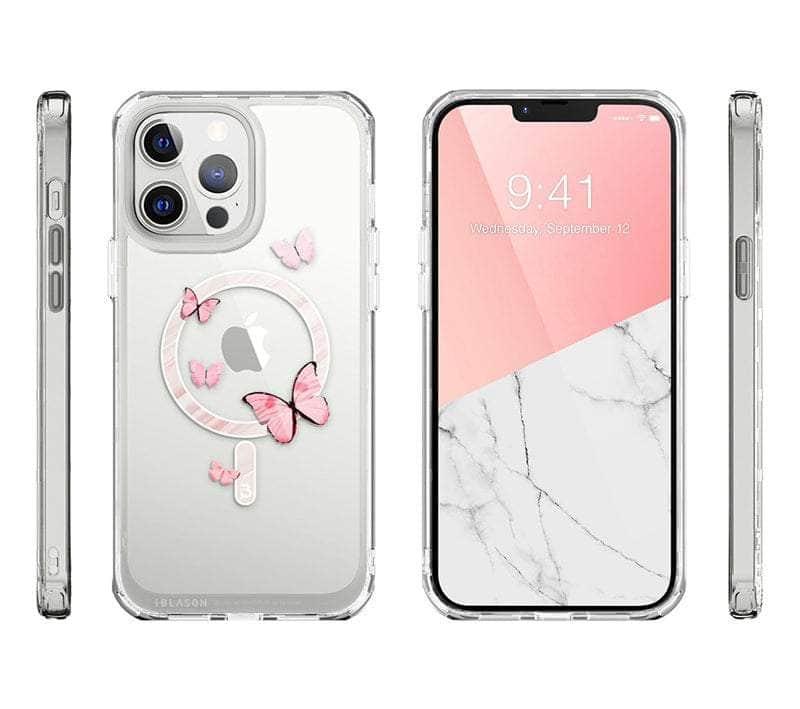 CaseBuddy Australia Casebuddy PC + TPU / Clear iPhone 13 Pro Max I-BLASON Halo Slim Clear MagSafe Case