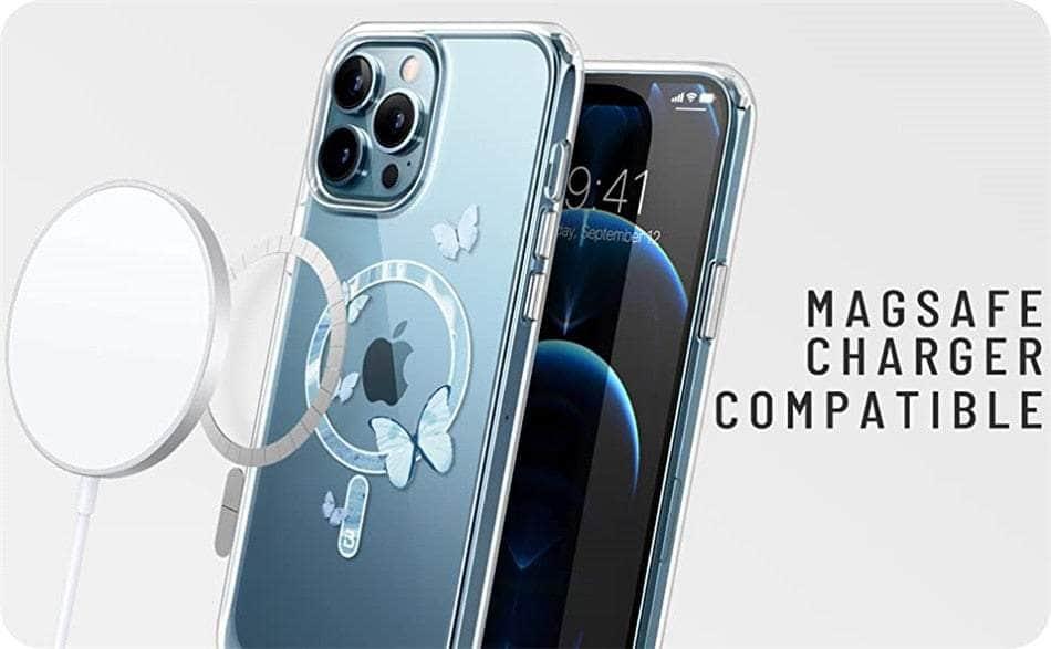CaseBuddy Australia Casebuddy PC + TPU / Clear iPhone 13 Pro Max I-BLASON Halo Slim Clear MagSafe Case