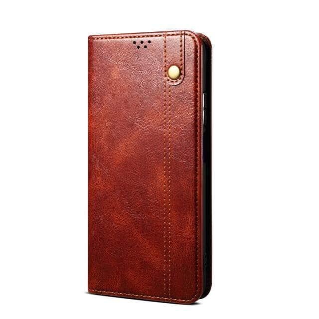 CaseBuddy Australia Casebuddy For Iphone 13 ProMax / Red iPhone 13 Pro Max Stand Card Pocket Leather Soft Case