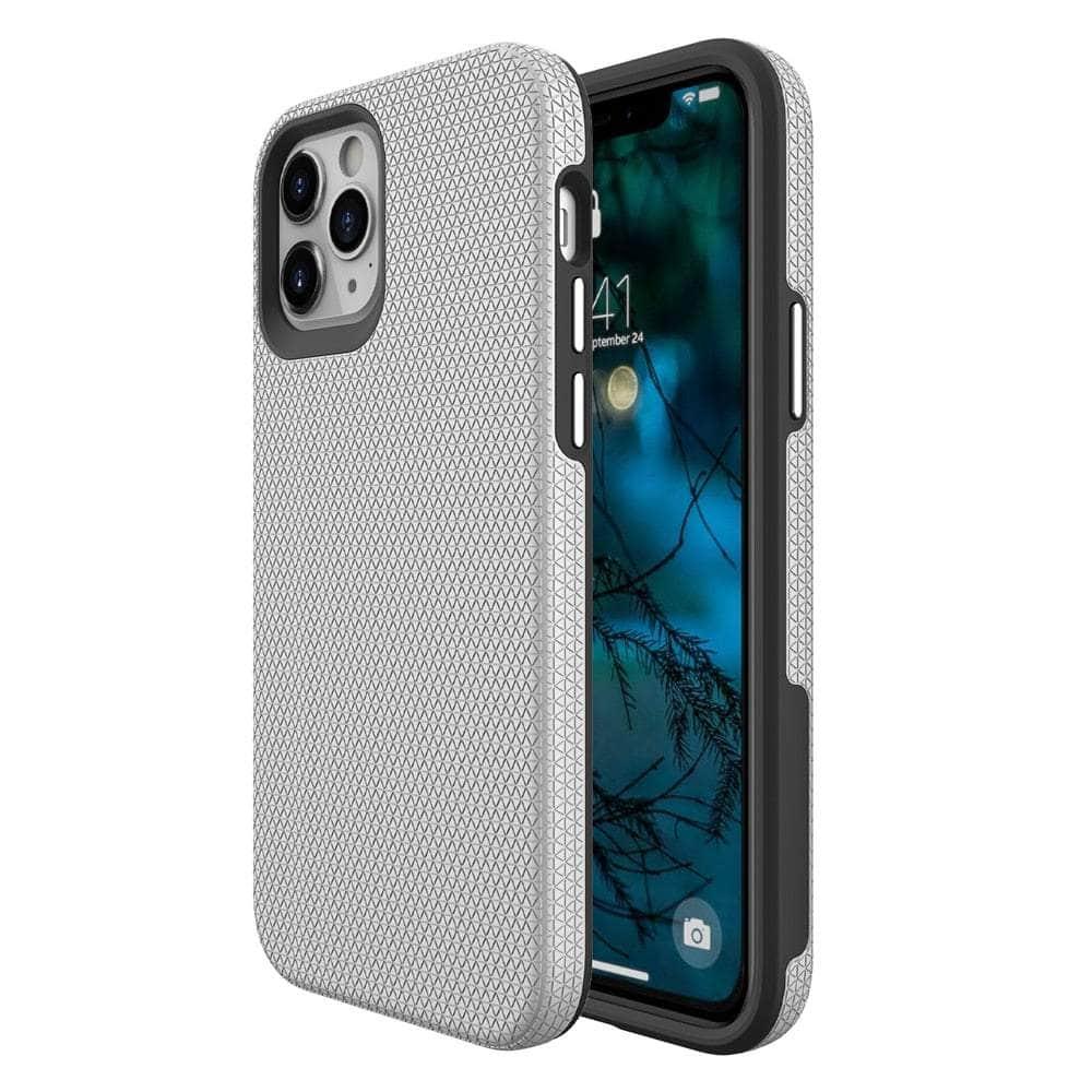 Casebuddy Silver / for iPhone 14 iPhone 14 Dual Layer Heavy Duty Case