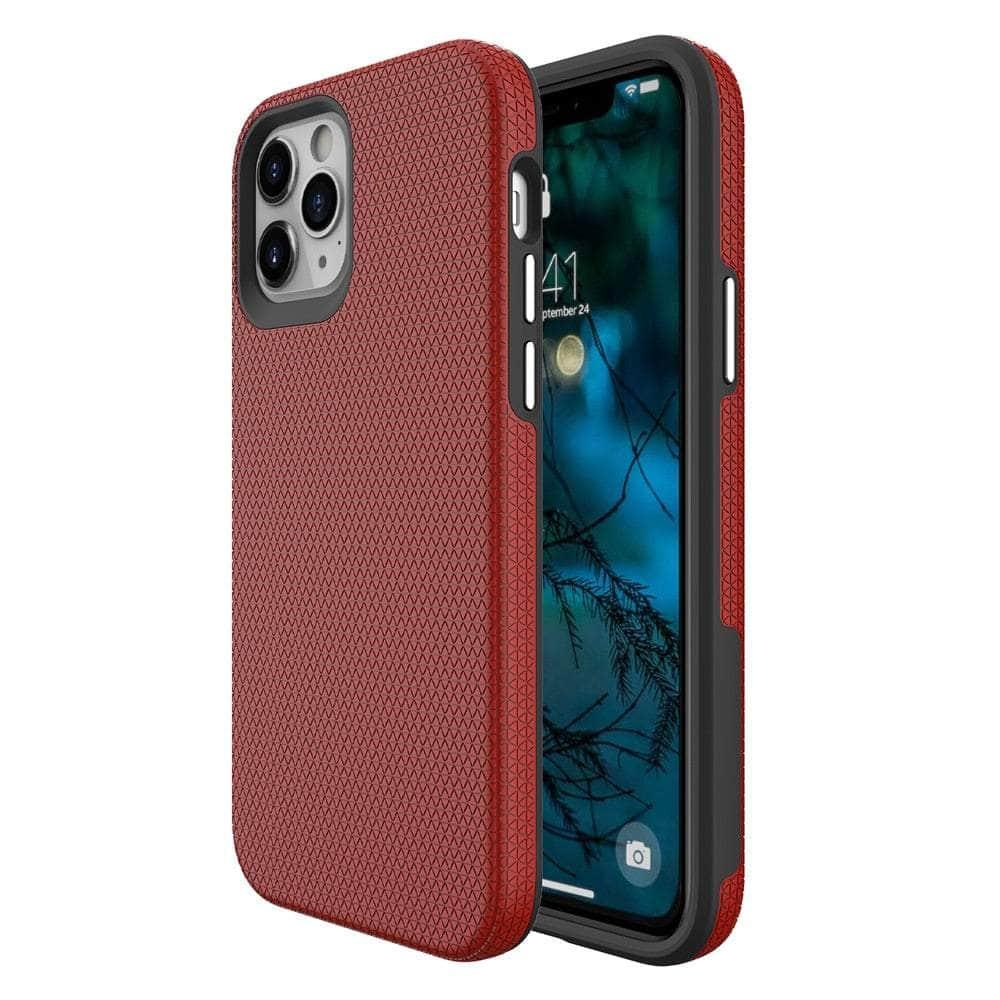 Casebuddy Red / for iPhone 14 iPhone 14 Dual Layer Heavy Duty Case