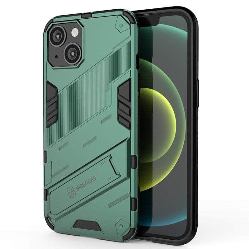 Casebuddy Green / For iPhone 14 Max iPhone 14 Max Shockproof Punk Armour Kickstand Bumper